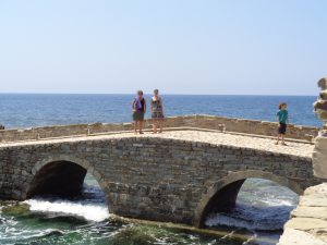 Le pont vers le dernier bastion de la forteresse de Μεθωνη
